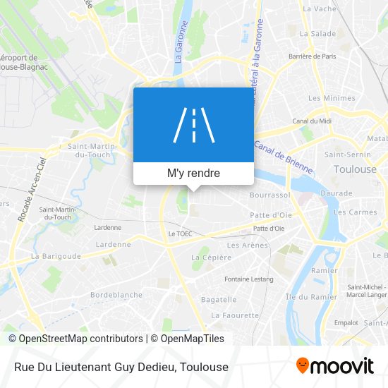Rue Du Lieutenant Guy Dedieu plan