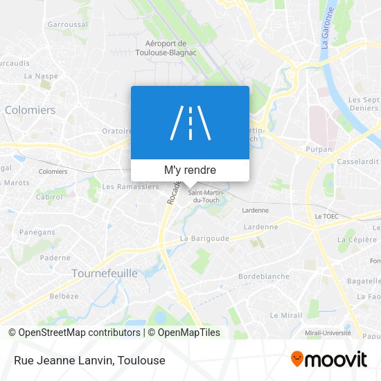 Rue Jeanne Lanvin plan