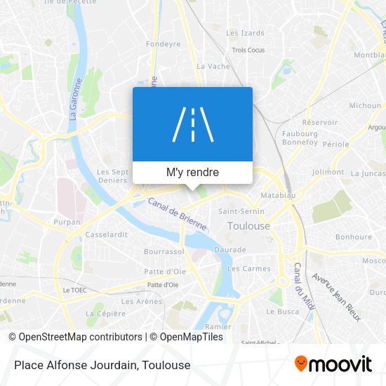 Place Alfonse Jourdain plan