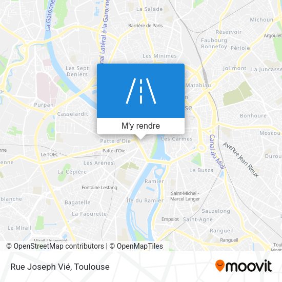 Rue Joseph Vié plan
