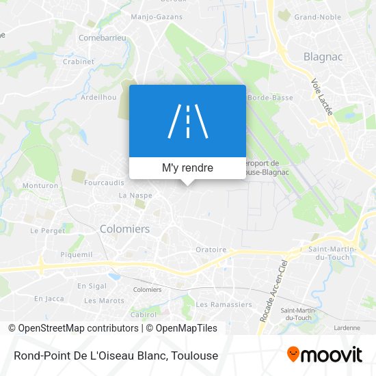 Rond-Point De L'Oiseau Blanc plan