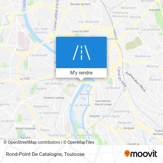 Rond-Point De Catalogne plan