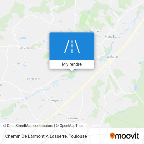 Chemin De Larmont À Lasserre plan