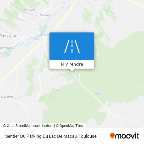 Sentier Du Parking Du Lac De Macau plan