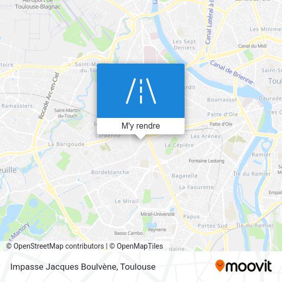 Impasse Jacques Boulvène plan