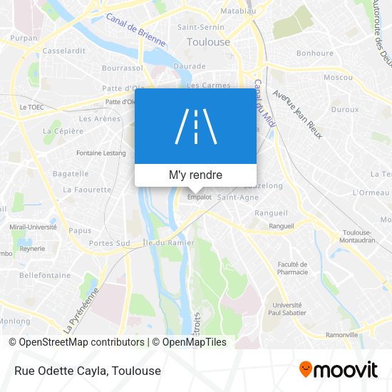 Rue Odette Cayla plan