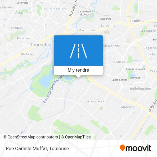Rue Camille Muffat plan