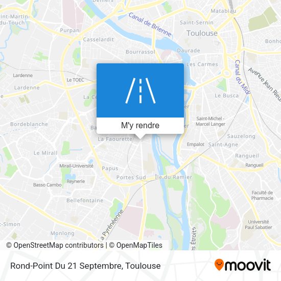 Rond-Point Du 21 Septembre plan