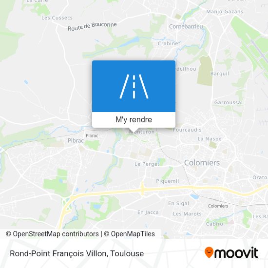 Rond-Point François Villon plan