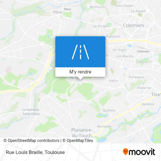 Rue Louis Braille plan