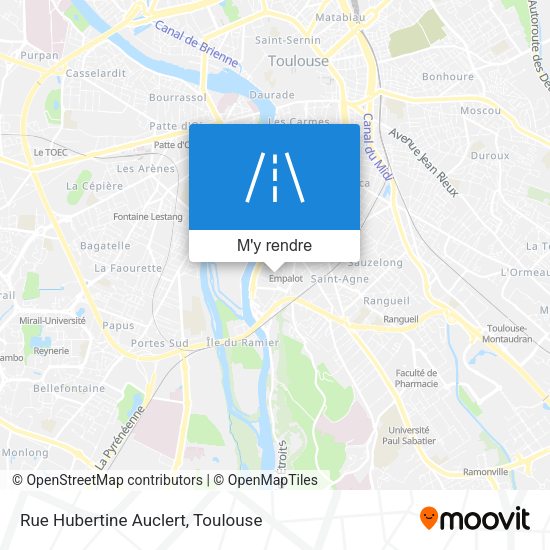 Rue Hubertine Auclert plan