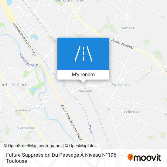 Future Suppression Du Passage À Niveau N°196 plan