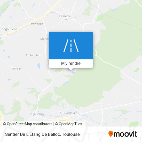Sentier De L'Étang De Belloc plan