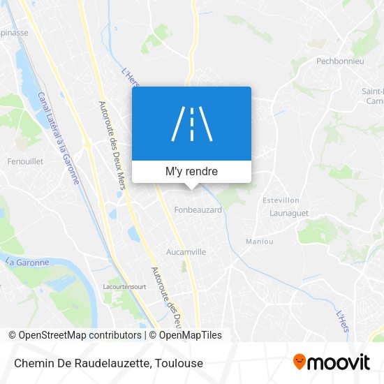 Chemin De Raudelauzette plan