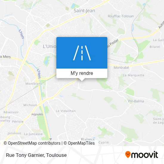 Rue Tony Garnier plan