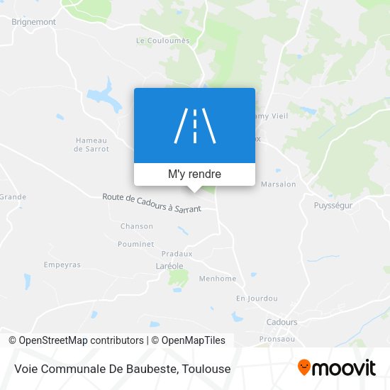 Voie Communale De Baubeste plan