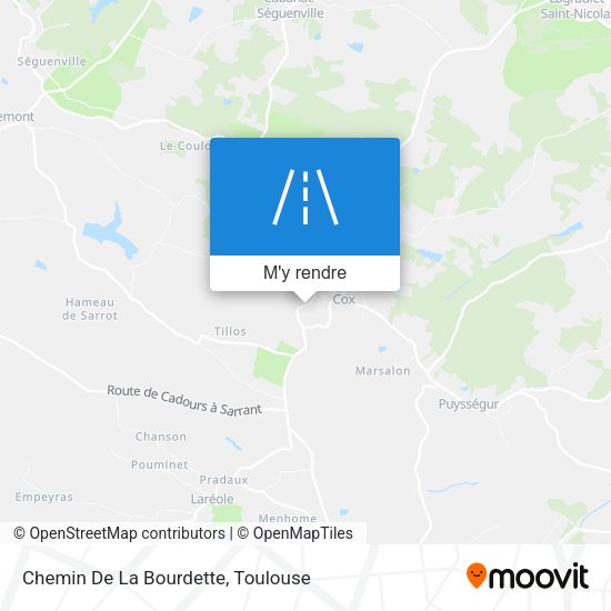Chemin De La Bourdette plan