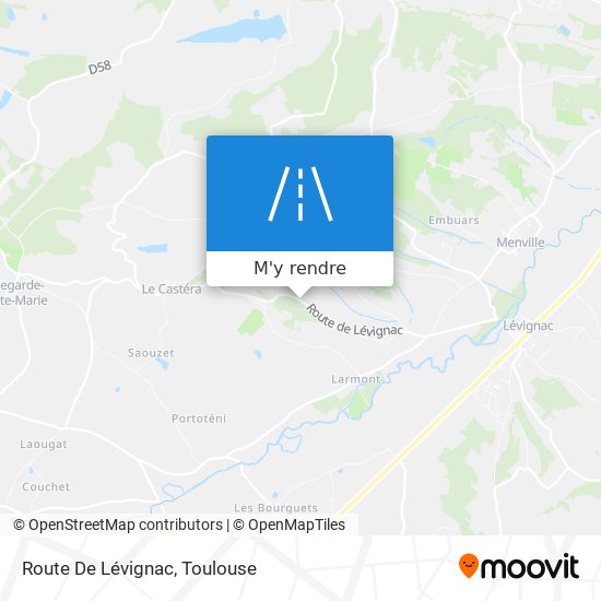 Route De Lévignac plan