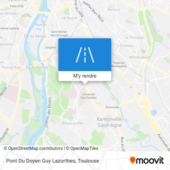 Pont Du Doyen Guy Lazorthes plan