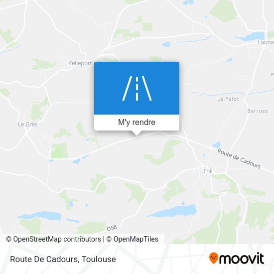 Route De Cadours plan