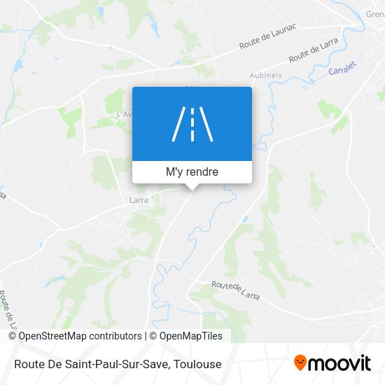 Route De Saint-Paul-Sur-Save plan