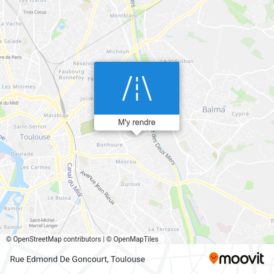 Rue Edmond De Goncourt plan