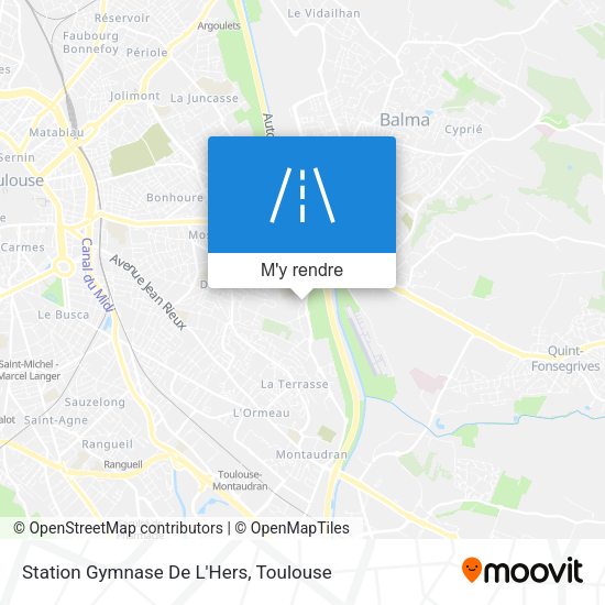 Station Gymnase De L'Hers plan