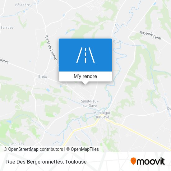 Rue Des Bergeronnettes plan