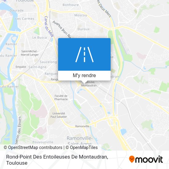 Rond-Point Des Entoileuses De Montaudran plan