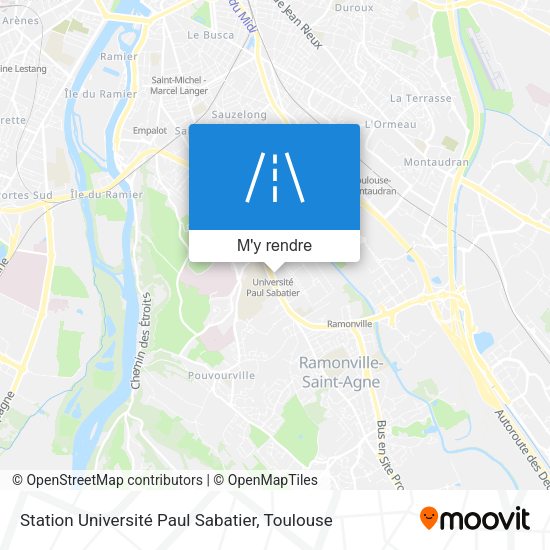 Station Université Paul Sabatier plan