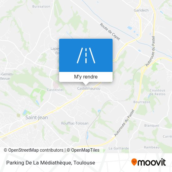 Parking De La Médiathèque plan