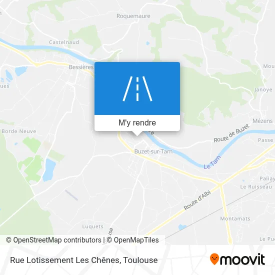 Rue Lotissement Les Chênes plan