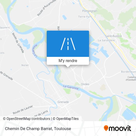 Chemin De Champ Barrat plan