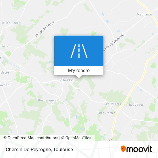 Chemin De Peyrogné plan