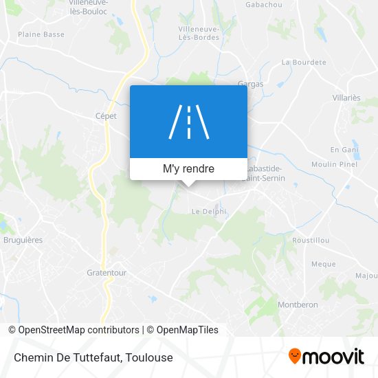 Chemin De Tuttefaut plan