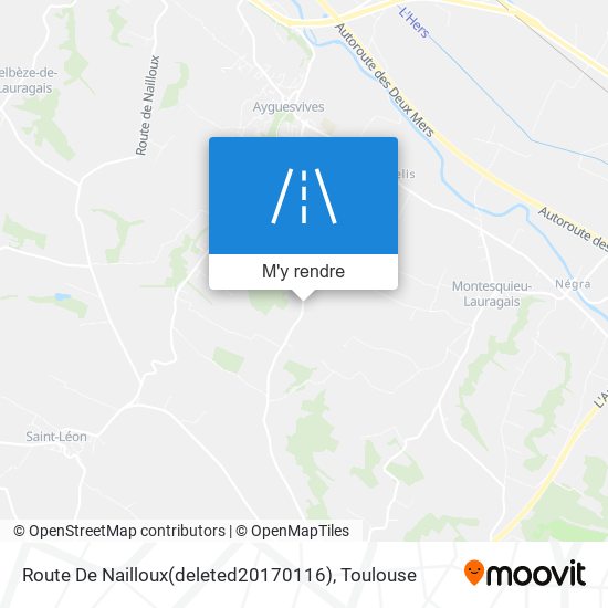 Route De Nailloux plan