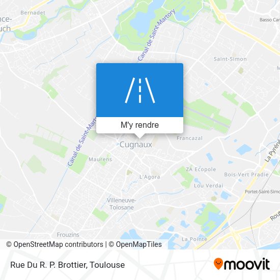 Rue Du R. P. Brottier plan