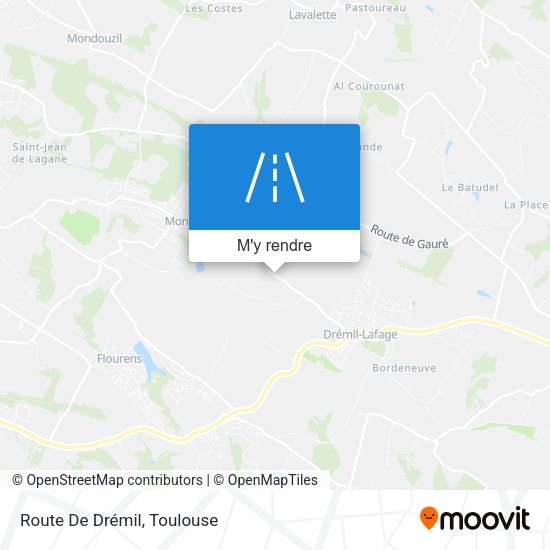 Route De Drémil plan