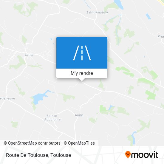 Route De Toulouse plan
