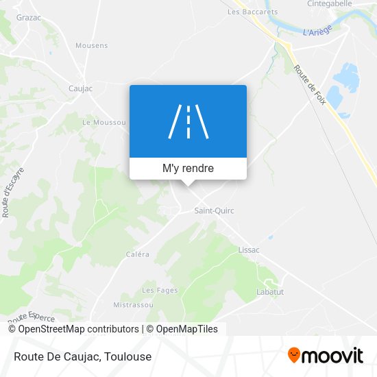 Route De Caujac plan