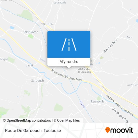 Route De Gardouch plan