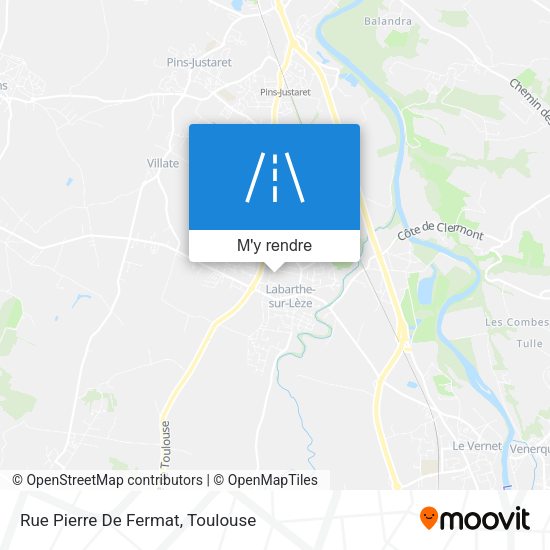 Rue Pierre De Fermat plan