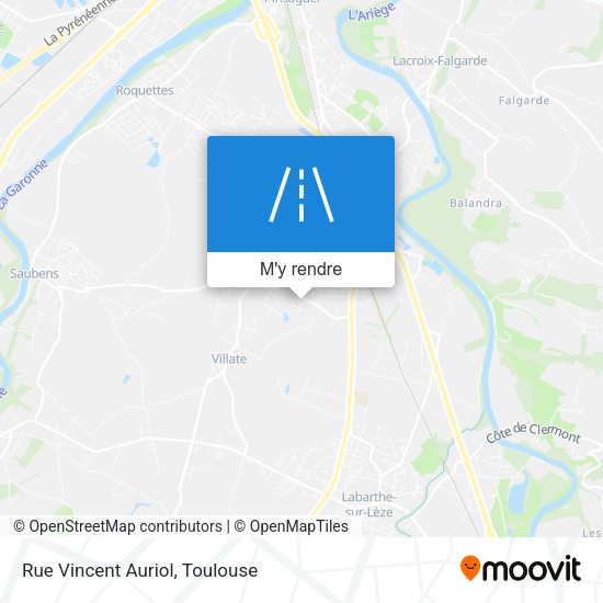 Rue Vincent Auriol plan