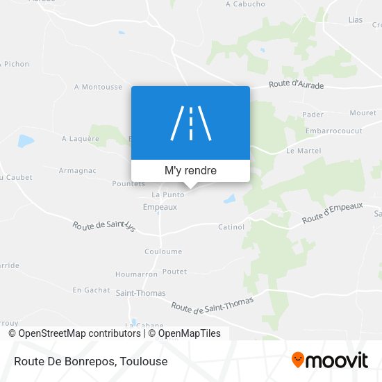 Route De Bonrepos plan