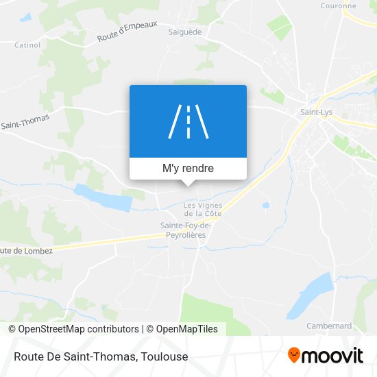 Route De Saint-Thomas plan