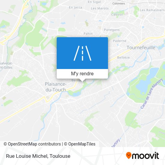 Rue Louise Michel plan