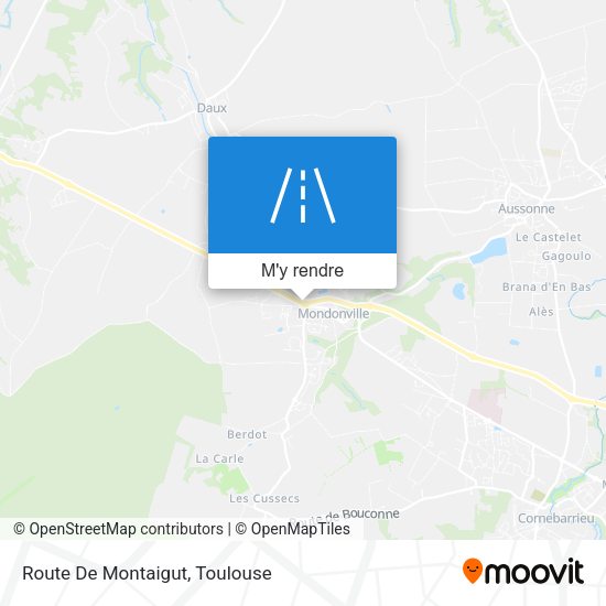 Route De Montaigut plan