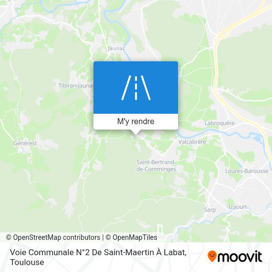 Voie Communale N°2 De Saint-Maertin À Labat plan