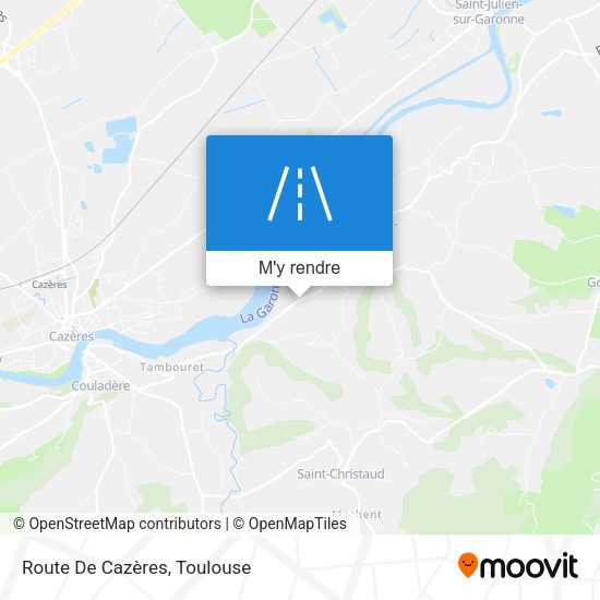 Route De Cazères plan