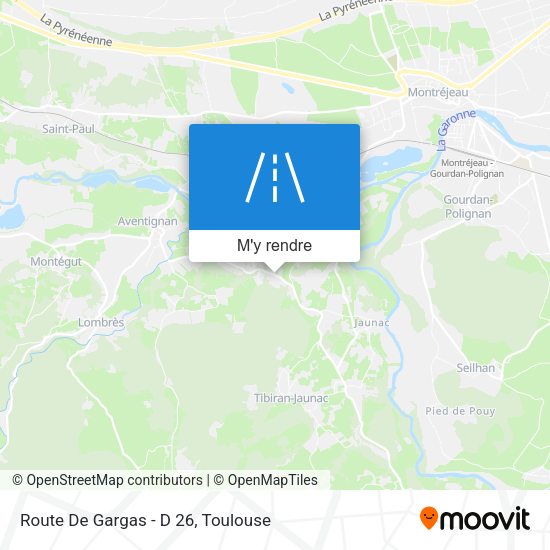 Route De Gargas - D 26 plan